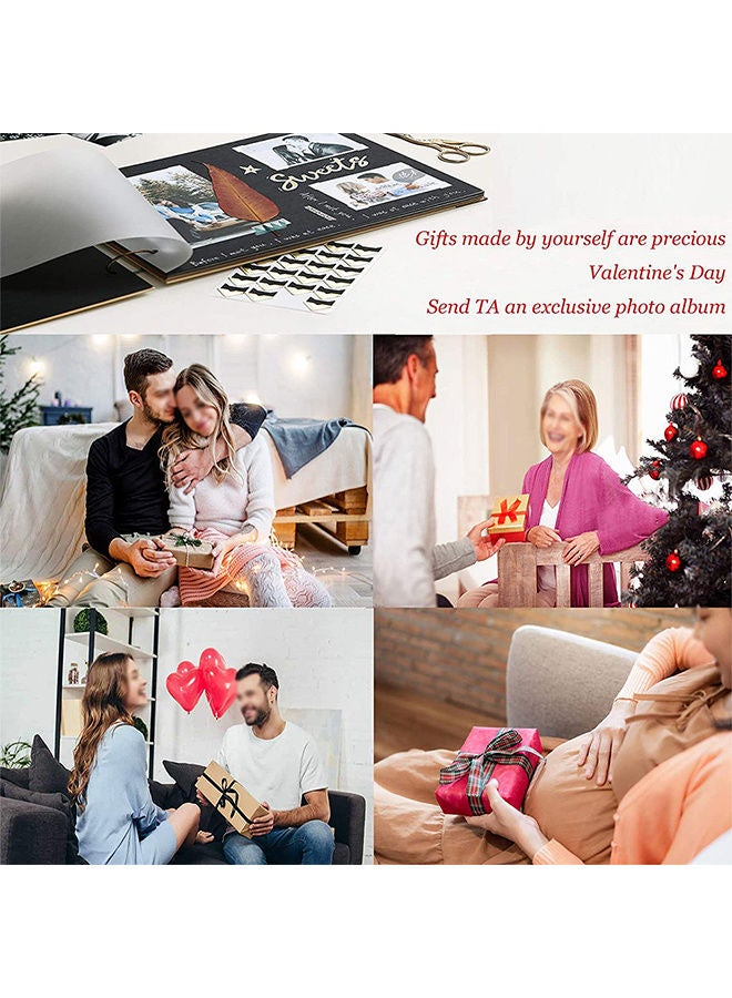 Generic - 40-Sheets Self Adhesive Photo Album Set Black 21.5x29cm - Image 1