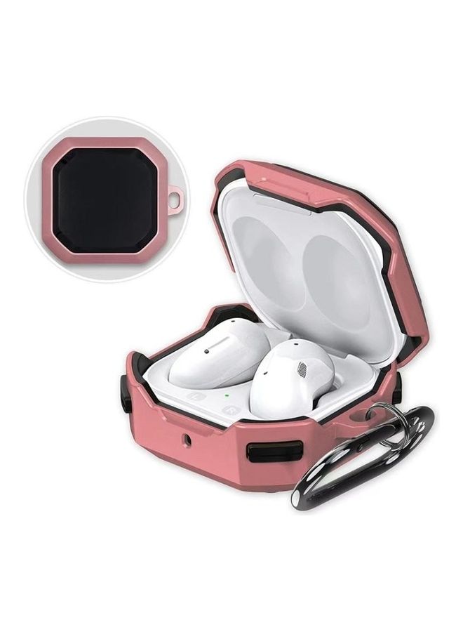 BGM Thunder Battlegear Anti-Fall Protective Case With Hook For Samsung Galaxy Buds Live Pink - Image 2