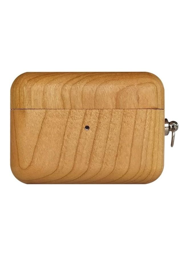 BGM Wooden Earphone Protective Case for AirPods Pro Beige - Image 1