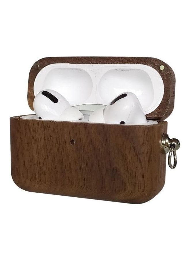 BGM Wooden Earphone Protective Case for AirPods Pro Beige - Image 5