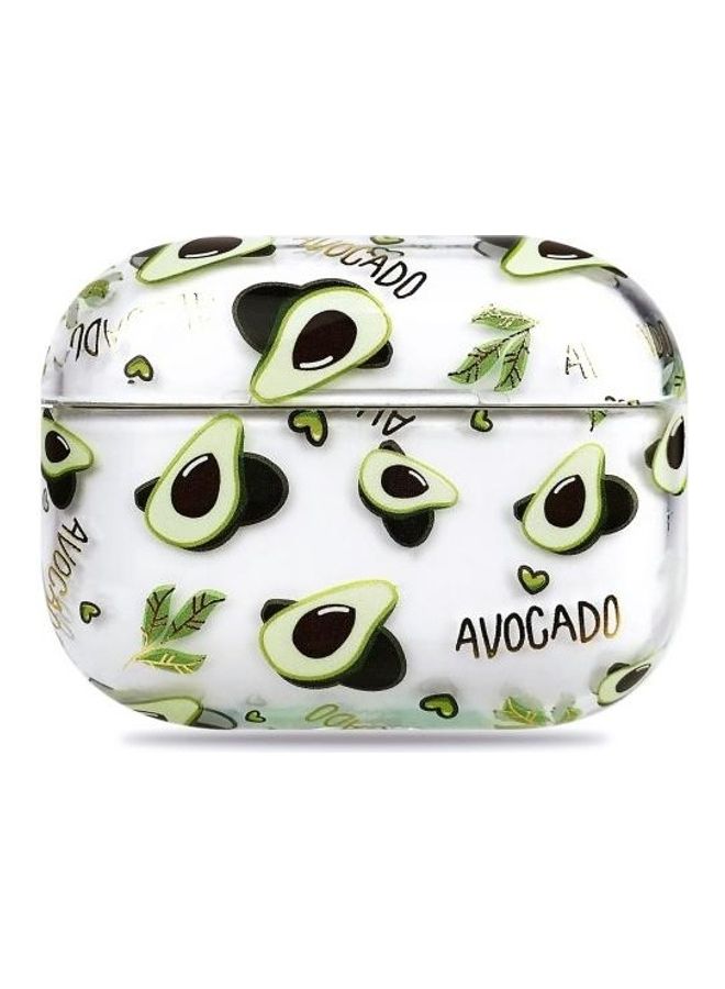 BGM 2-Piece Bronzing Wet Sticking Hard Shell Protective Case for Apple AirPods Pro Avocado - Image 1