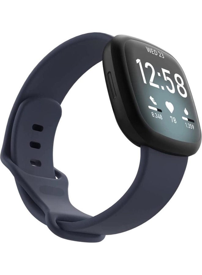 MARGOUN Replacement Band Silicone Sport Strap for Fitbit Versa 3/Sense SmartWatch Blue - Image 3