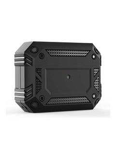 Iron Man Four-corner Shockproof Earphone Protective Cover For AirPods Pro Black