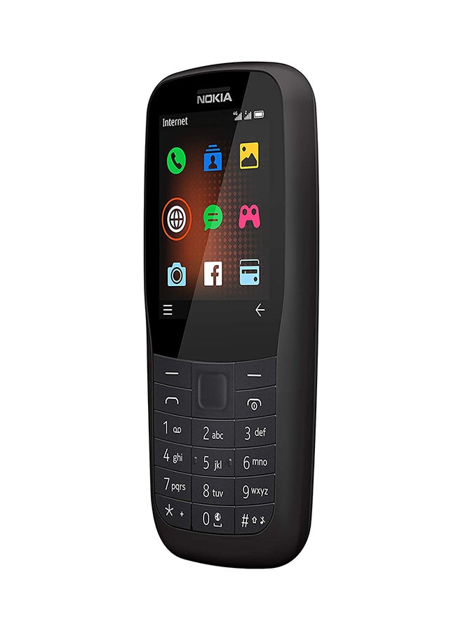 نوكيا هاتف 220 ثنائي الشريحة بلون أسود وذاكرة داخلية سعة 24 ميجابايت، ويدعم تقنية 4G LTE  - Image 3
