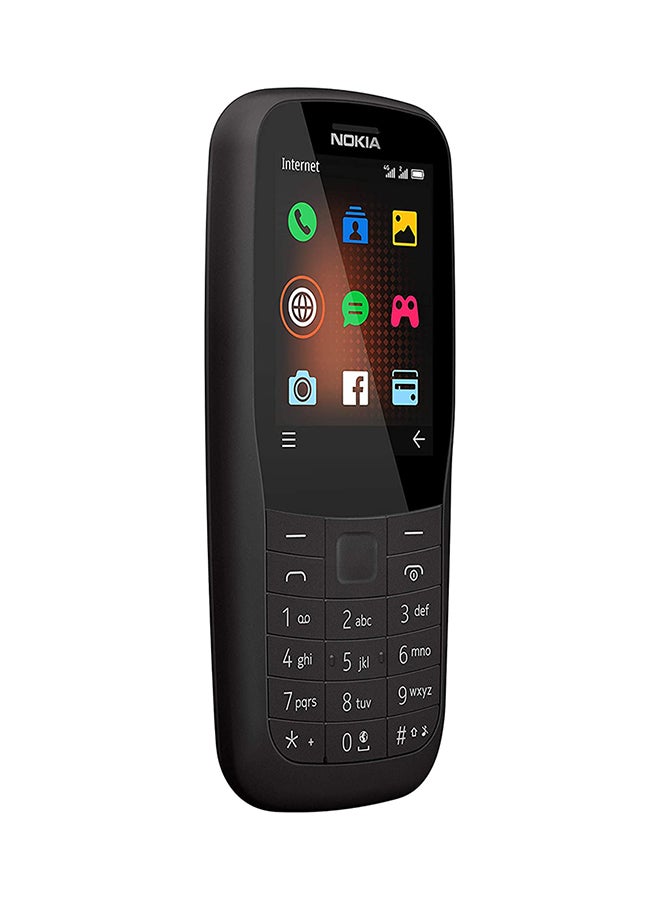نوكيا هاتف 220 ثنائي الشريحة بلون أسود وذاكرة داخلية سعة 24 ميجابايت، ويدعم تقنية 4G LTE  - Image 4