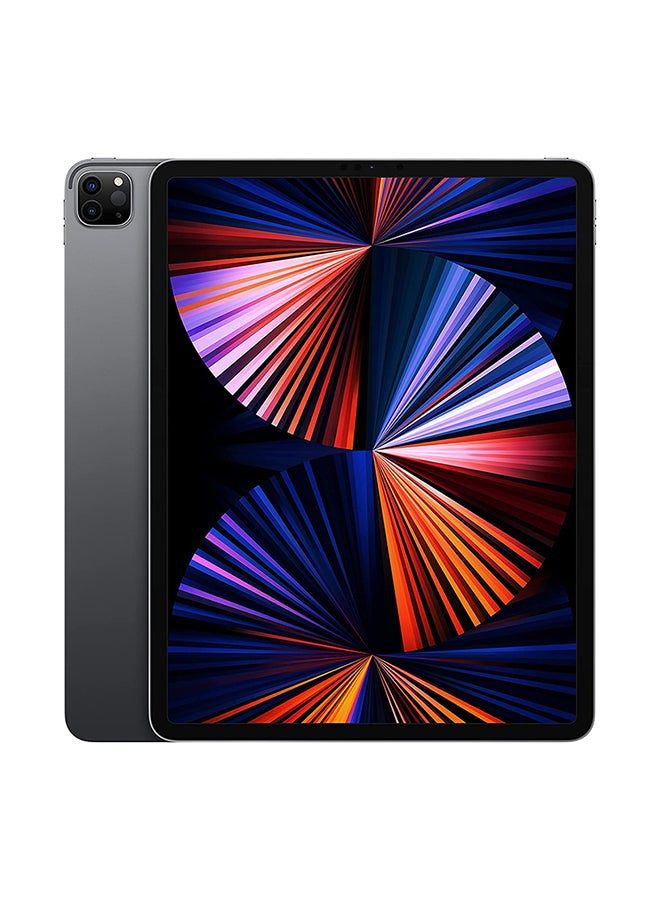 iPad Pro 2021 (5th Generation) 12.9-Inch, M1 Chip, 128GB, Wi-Fi, 5G, Space Gray with Facetime - International Specs