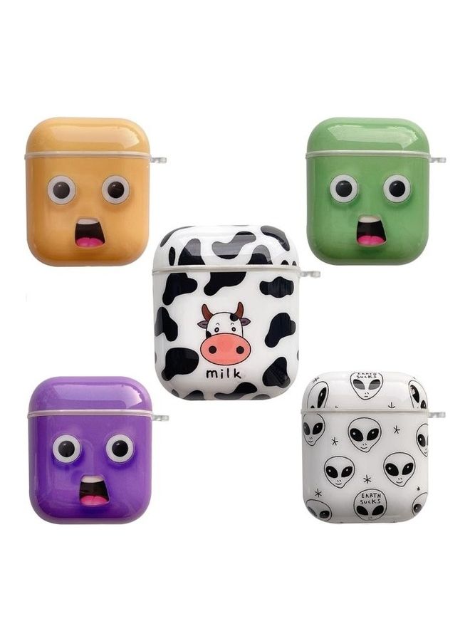 BGM Painted TPU Protective Case with Hook For AirPods 1/2 Multicolour - Image 5