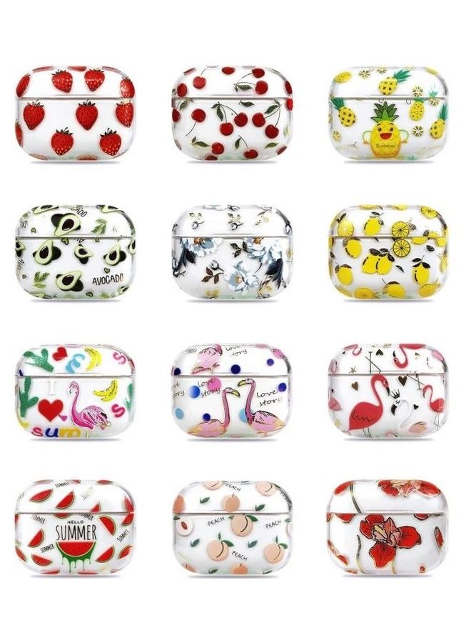 بي جي إم غطاء حماية واقي وصلب لسماعات أبل آيربودز برو مكون من قطعتين متعدد الألوان - Image 2