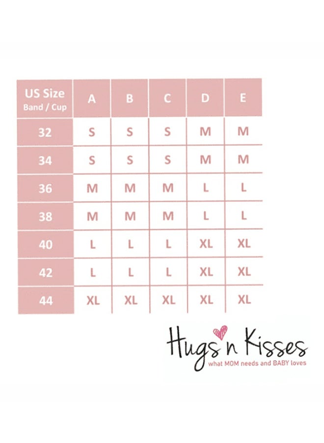 HUGS'N KISSES Pumping / Nursing Bra, Small - Beige  - Image 5