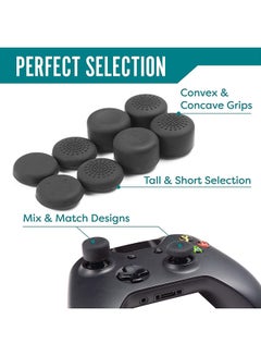 AMJ 8-Piece Thumb Grip Cover For PlayStation 4 (PS4) / PlayStation 5 (PS5)  - Image 2