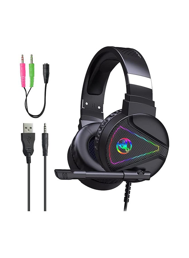 HXSJ - Gaming Headset With Microphone RGB For HXSJ PS4/PS5/XOne/XSeries/NSwitch -wired - Image 1
