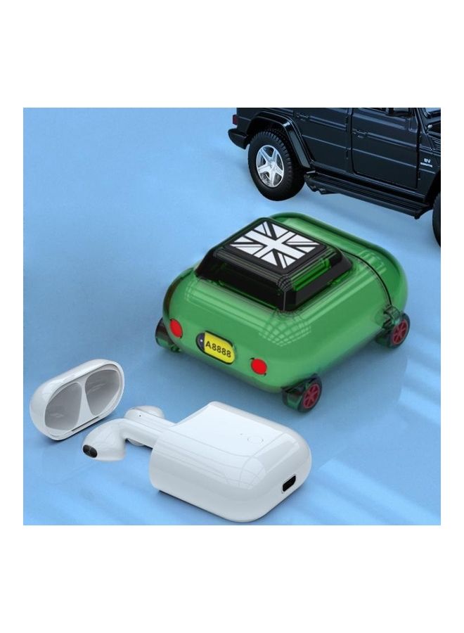 بي جي إم علبة حماية واقية من البولي يوريثان الحراري على شكل سيارة صغيرة لسماعات أبل آيربودز 1/2 أخضر - Image 2