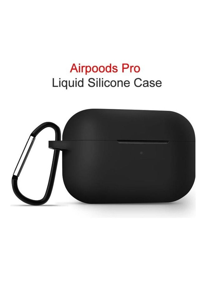BGM Silicone Protective Storage Box Case with Hook & Anti-Drop Rope For Apple AirPods Pro Blue  - Image 2