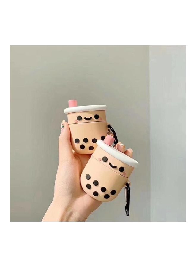 BGM - Pearl Milk Tea Bluetooth Headphone Protective Case For Apple AirPods 1/2 Generation Multicolour - Image 1