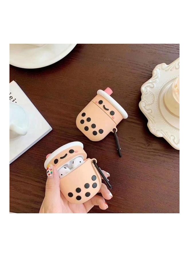 BGM - Pearl Milk Tea Bluetooth Headphone Protective Case For Apple AirPods 1/2 Generation Multicolour - Image 1