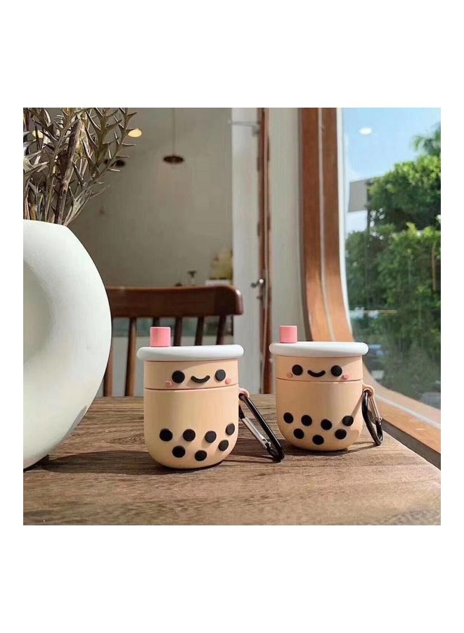 BGM - Pearl Milk Tea Bluetooth Headphone Protective Case For Apple AirPods 1/2 Generation Multicolour - Image 1