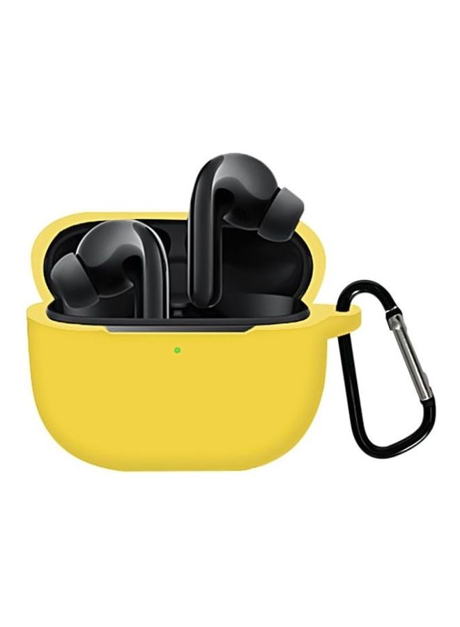 BGM Full Coverage Liquid Silicone Protective Case For Xiaomi Flip Buds Pro Yellow