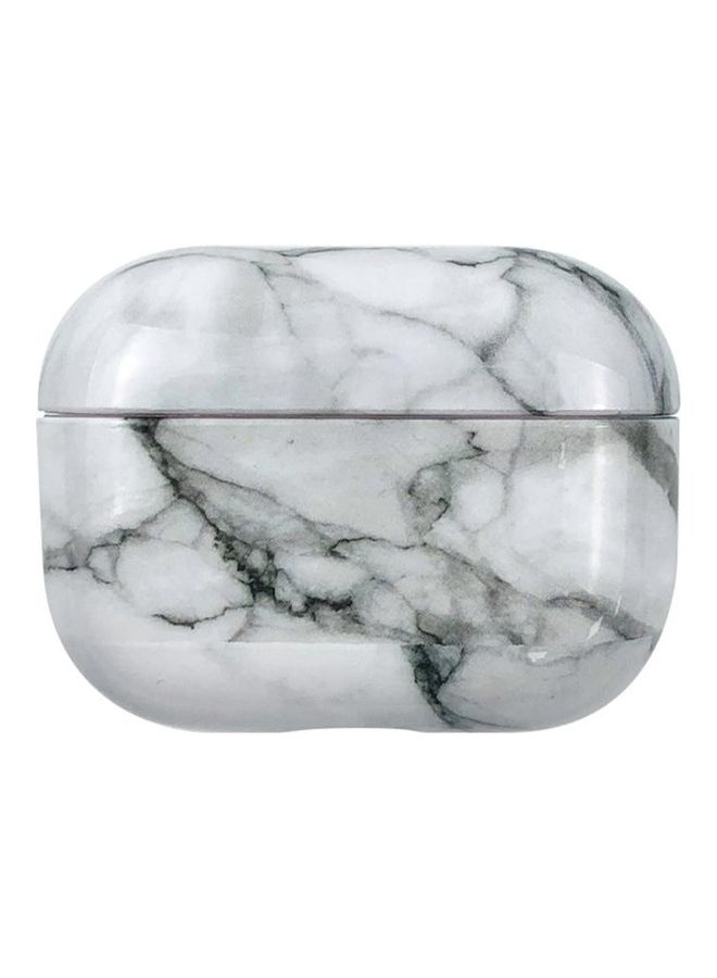 Marble Water Sticker Wireless Earphone Protective Case For AirPods Pro 3 White Grey