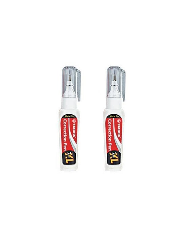 STABILO 2-Piece Correction Pen White  - Image 1