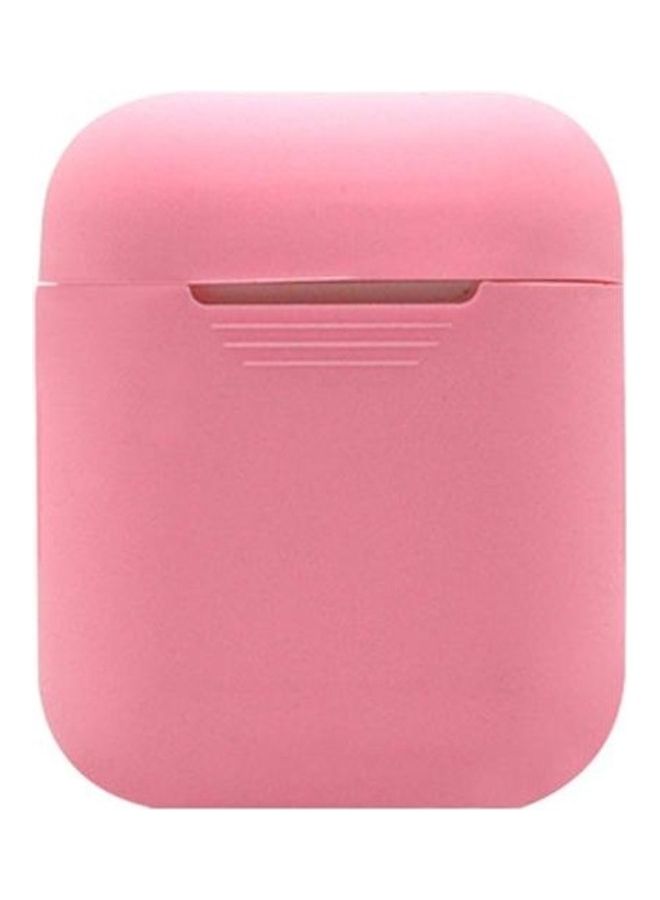 BGM Shockproof Silicone Wireless Earphones Protective Case for Apple AirPods 1/2 Pink - Image 1
