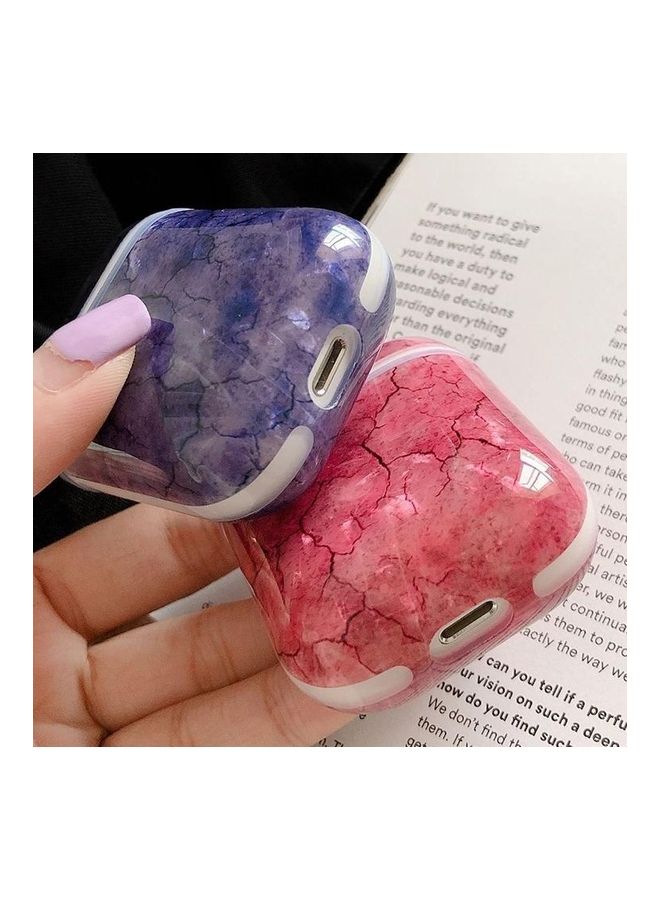 BGM Seaweed Pattern Shockproof TPU Protective Case for Apple AirPods 1/2 Purple - Image 3