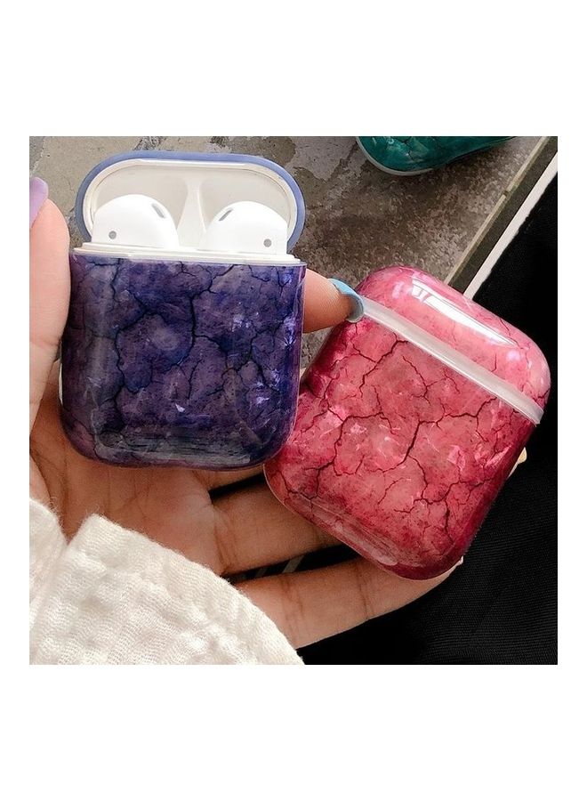 BGM Seaweed Pattern Shockproof TPU Protective Case for Apple AirPods 1/2 Purple - Image 4