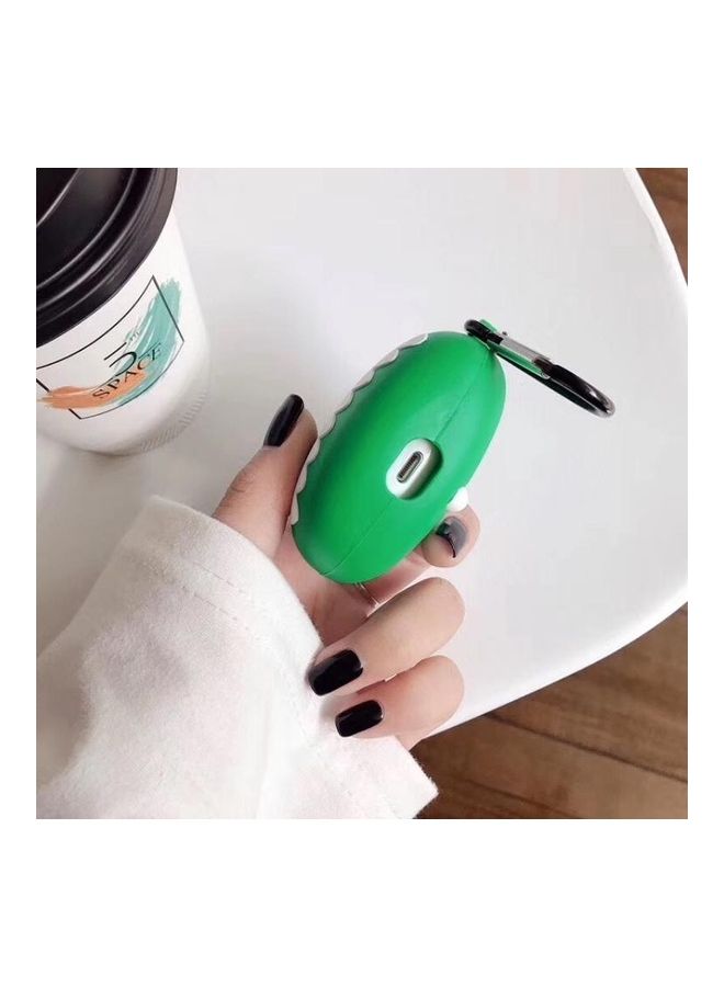 بي جي إم غطاء حماية واقي بتصميم رأس ديناصور يعبر عن الحب لسماعات أبل آيربودز برو أخضر - Image 5