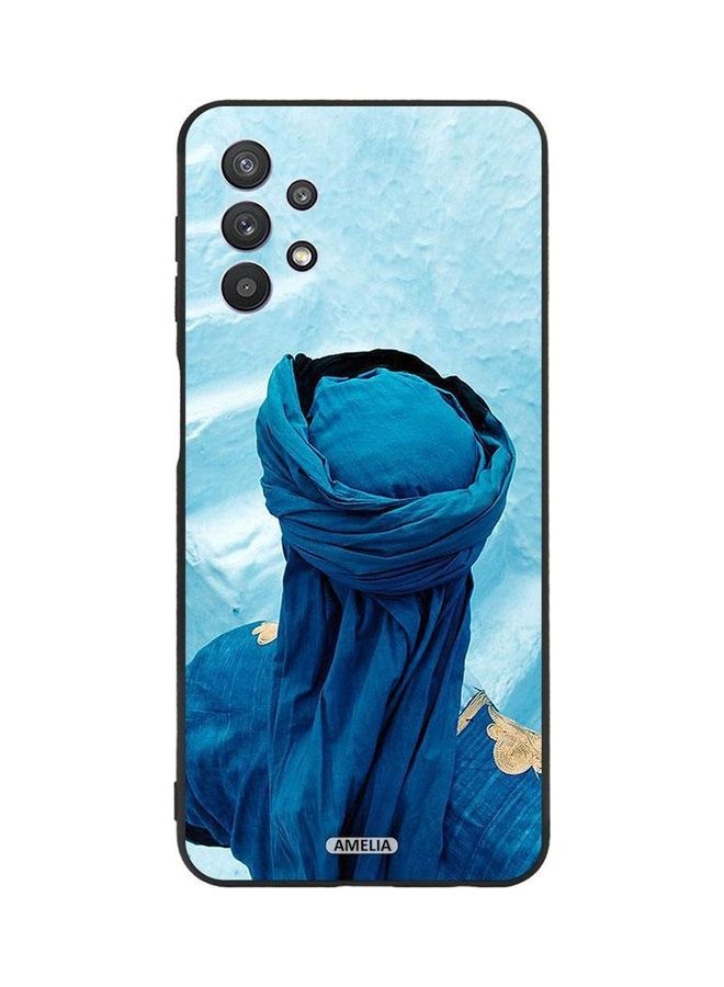 Amelia Protective Case Cover For Samsung Galaxy 32 5G Arab Style Blue - Image 1