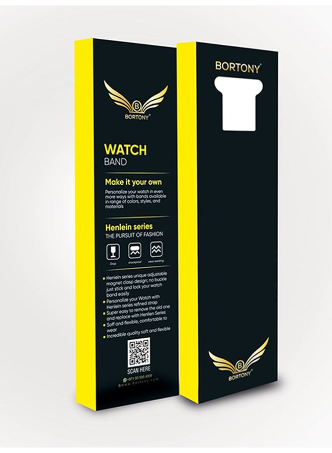 BORTONY Replacement Band For Apple Watch Series 5/4/3/2/1 42/44mm Green - Image 3