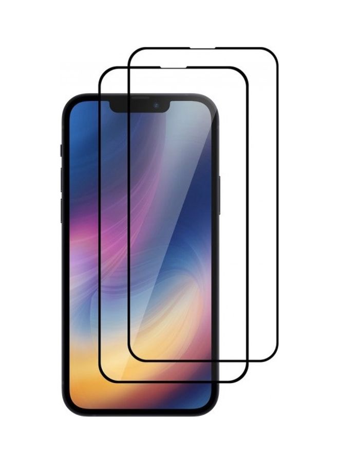 MARGOUN 2-Pack Super Shieldz 3D Tempered Glass Screen Protector for Apple iPhone 13 Pro Max Clear/Black  - Image 2