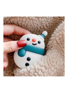 Generation Universal Pair Snowman Bluetooth Headphone Protective Case For Apple AirPods 1/2 Blue