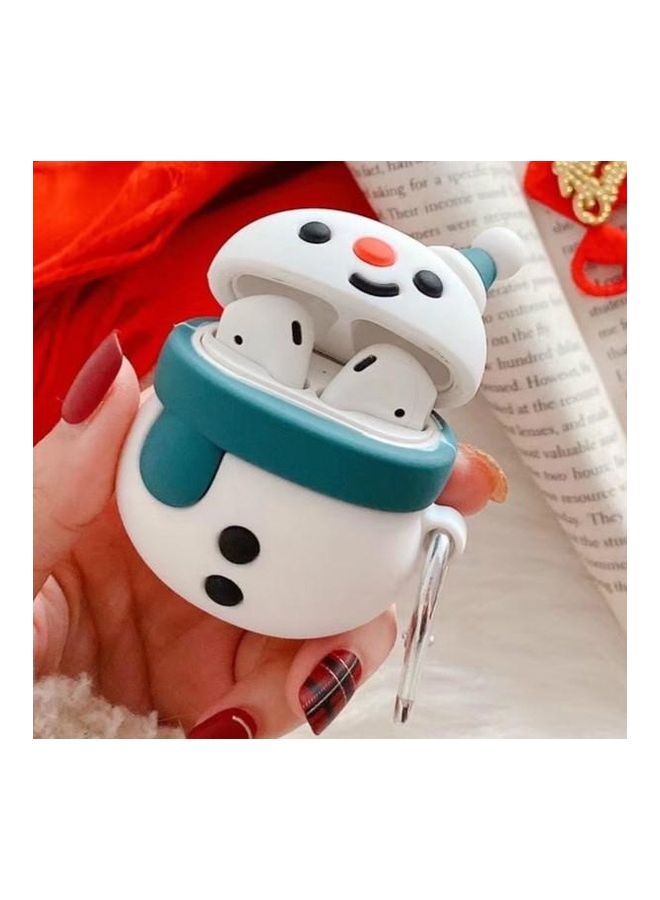 BGM - Generation Universal Pair Snowman Bluetooth Headphone Protective Case For Apple AirPods 1/2 Blue - Image 1
