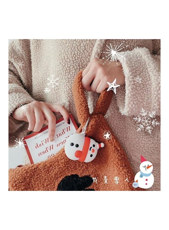 BGM - Generation Universal Pair Snowman Bluetooth Headphone Protective Case For Apple AirPods 1/2 Blue - Image 1