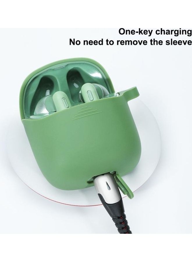 BGM Silicone Anti-Fall Protective Case For JBL Tune 220TWS Green - Image 3