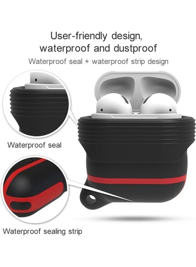 BGM Wireless Earphone Waterproof Silicone Protective Case for Apple AirPods 1/2 Orange - Image 3