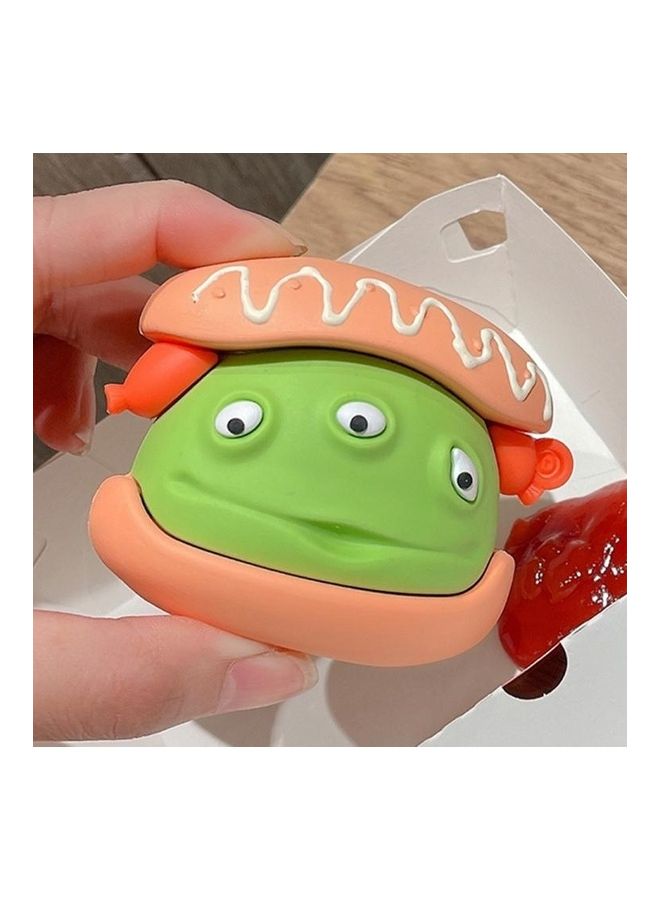 BGM Ham Bread Shape Silicone Protective Case For AirPods 1 / 2 Generation Multicolour - Image 1