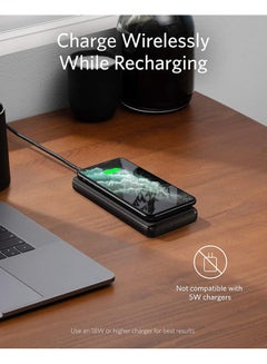 Anker Wireless 10,000mAh PowerCore III 10K Portable Charger with Qi-certified 10W Wireless Charging and 18W USB-C Quick Charge for iPhone 12, Pro, Pro Max, 11, Pro, iPad Black  - Image 4