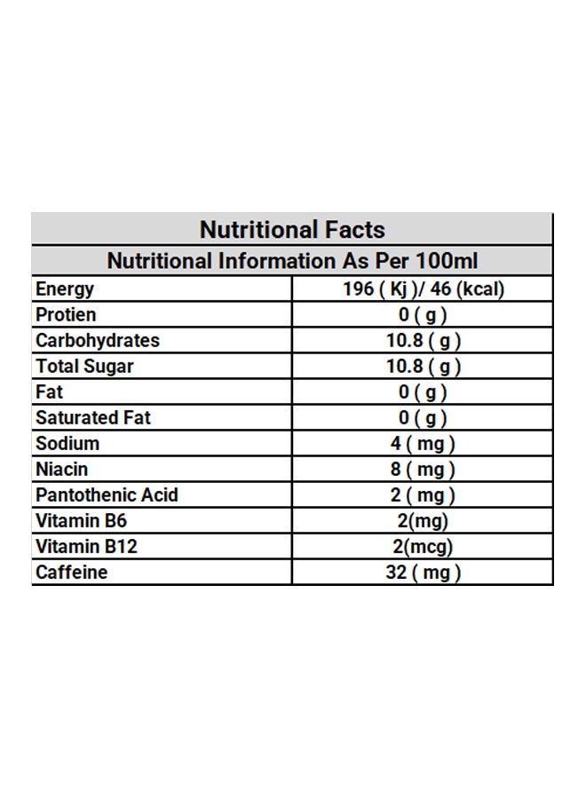Tropical Energy Drink Tropical Mix 250ml Pack of 4