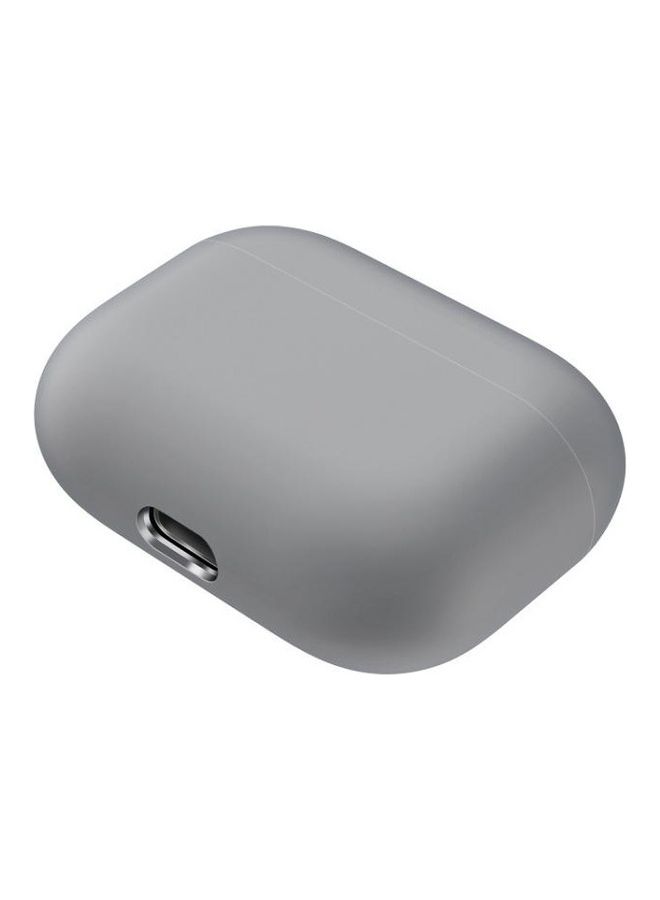 BGM Solid Color Silicone Earphone Protective Case For AirPods Pro Grey - Image 2
