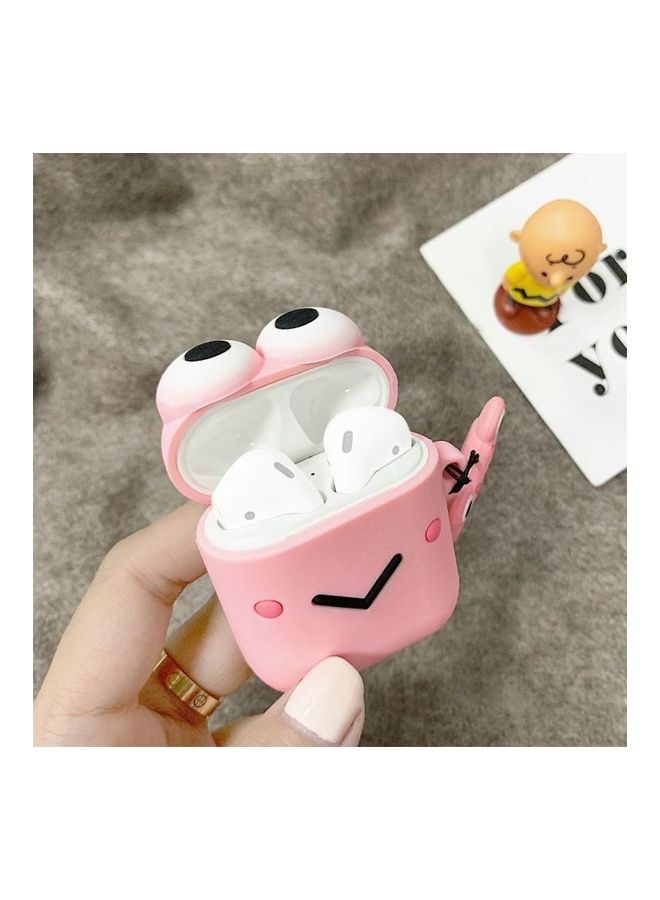 BGM Little Frog Shape Silicone Earphone Protective Case with Ring Buckle For Apple AirPods Green - Image 2