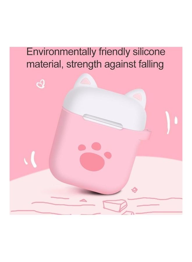 بي جي إم غطاء حماية واقٍ من السيليكون بتصميم عين قطة لطيفة لسماعات أبل آير بودز الجيل 1/ 2 متعدد الألوان - Image 3