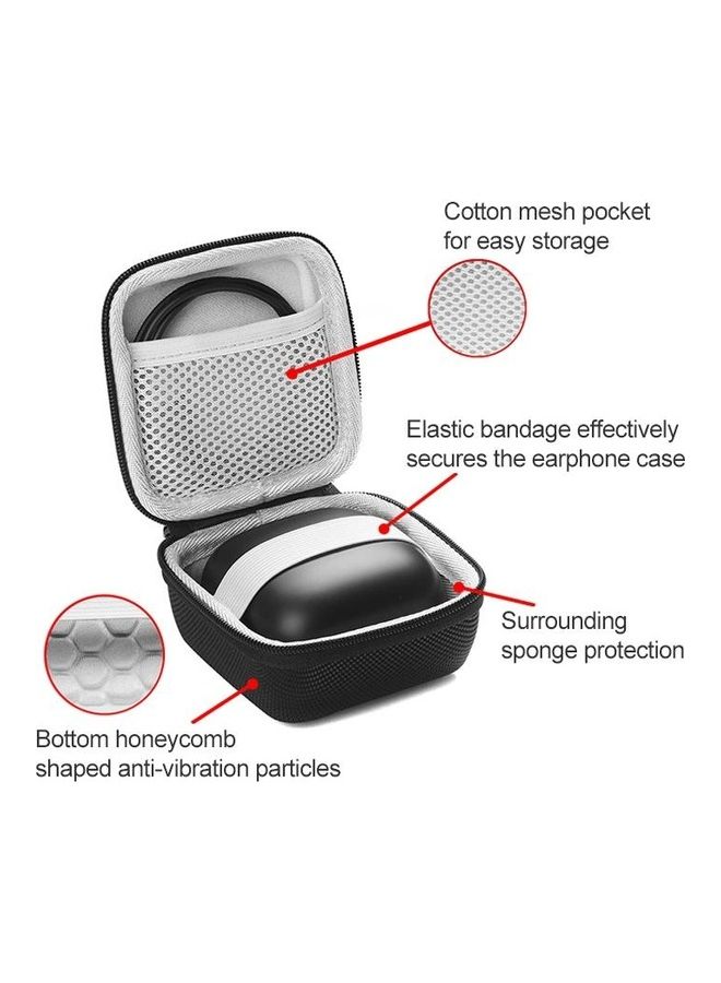 بي جي إم حقيبة واقية لسماعات الأذن اللاسلكية الرياضية التي تعمل بتقنية البلوتوث سراج بوكستو لأجهزة بيتس باور بيتس برو أسود - Image 4