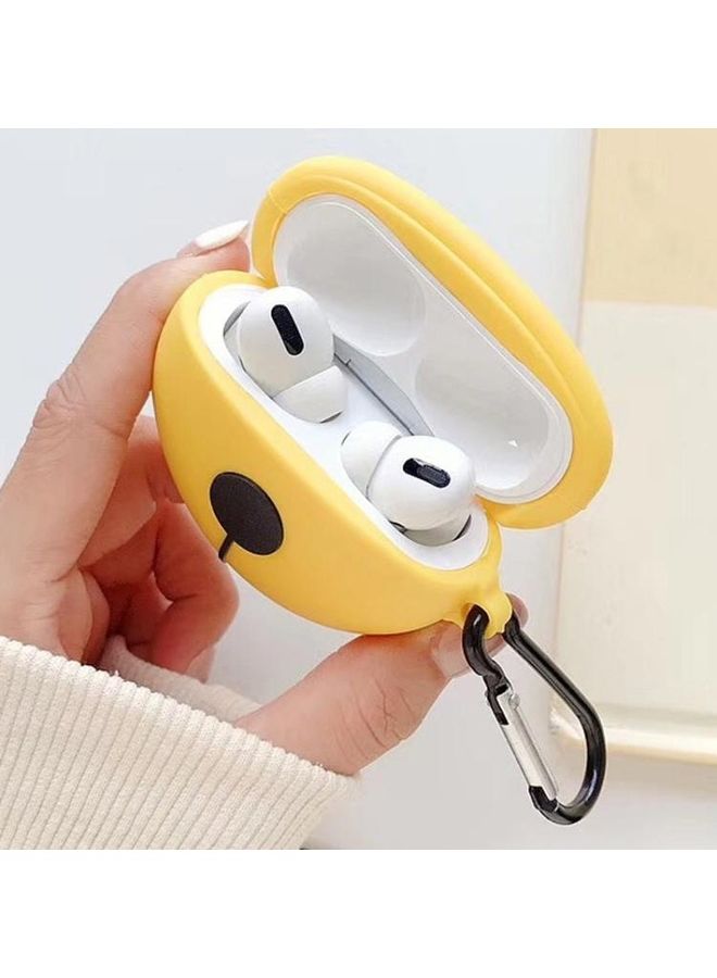 BGM - Bell Bluetooth Headphone Protective Case For Apple AirPods Pro Yellow/Black - Image 1