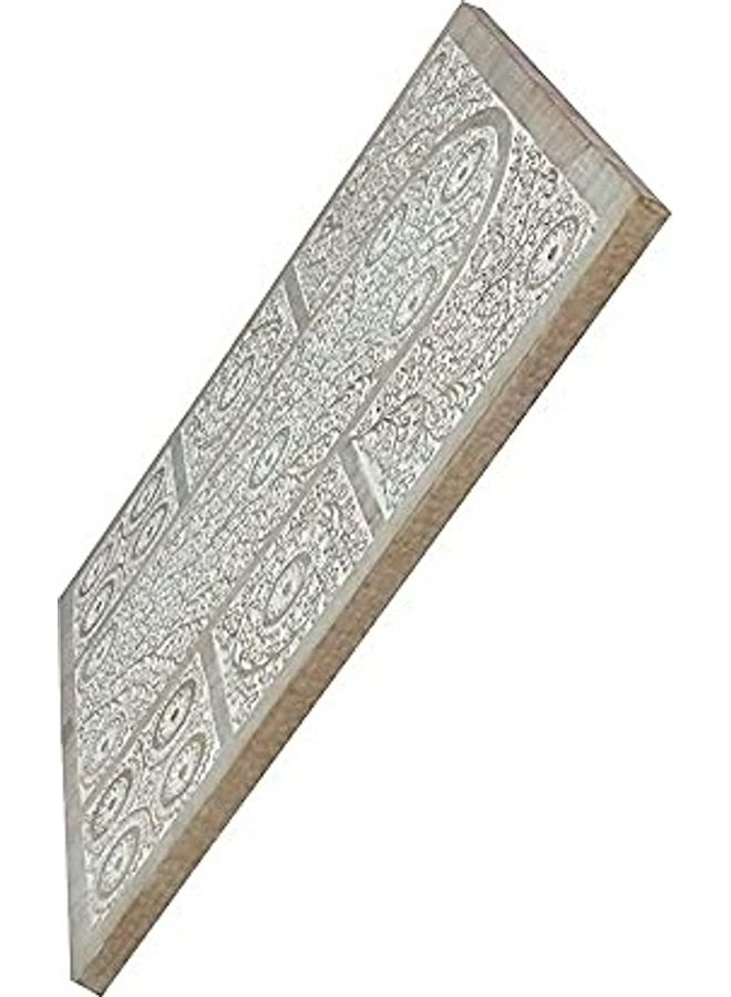 Souq DESIGNS - Wall Art Décor Panel Floral Design White Mandala Board For Bedroom Dining Hall Hand Carved Decoration, Gift White/Gold 60x60x2cm - Image 1