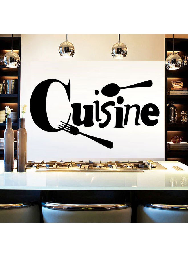 Kitchen Themed Removable Wall Sticker Black - Image 4