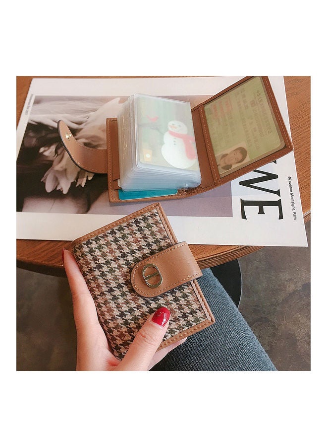 Vintage Design Card Holder Brown/Black - Image 4
