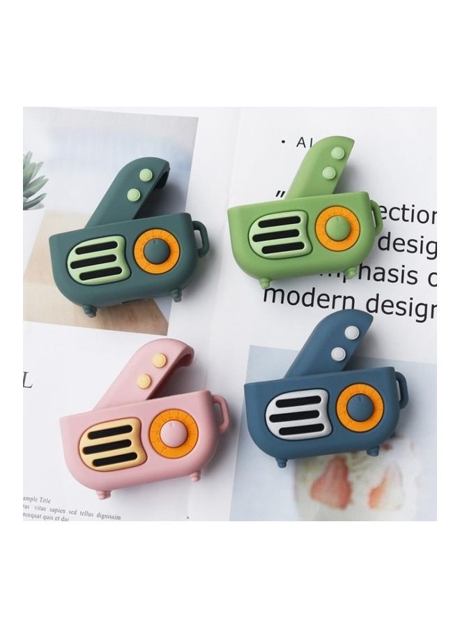BGM 2-Piece Retro Radio Shape Protective Cover Silicone Case for AirPods Pro Multicolour - Image 2
