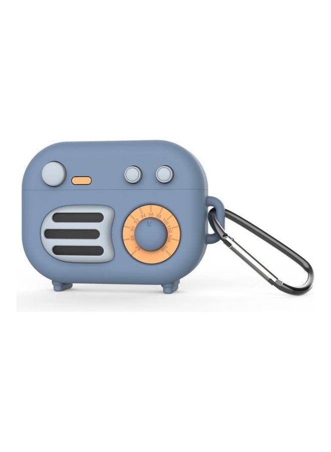 BGM 2-Piece Retro Radio Shape Protective Cover Silicone Case for AirPods Pro Multicolour - Image 1