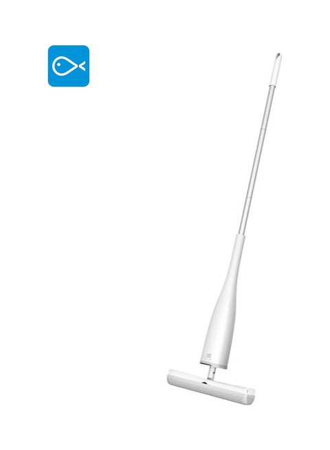 Handheld Sponge Standing Space Saving Floor Mop White 42 x 10 x 15cm