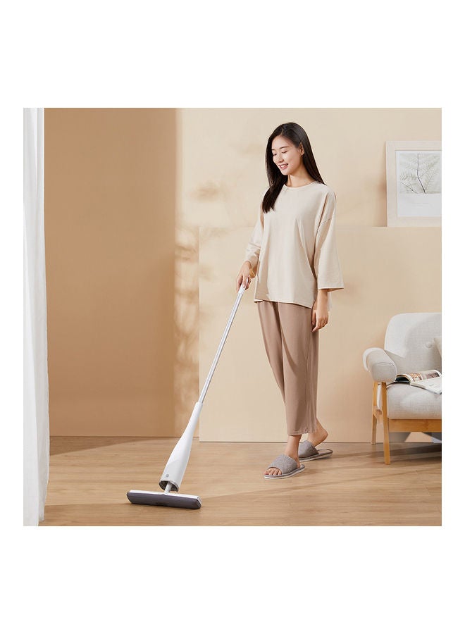 Generic - Handheld Sponge Standing Space Saving Floor Mop White 42 x 10 x 15cm - Image 1